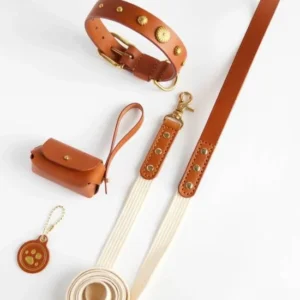 handmade dog cat Three-piece collar set